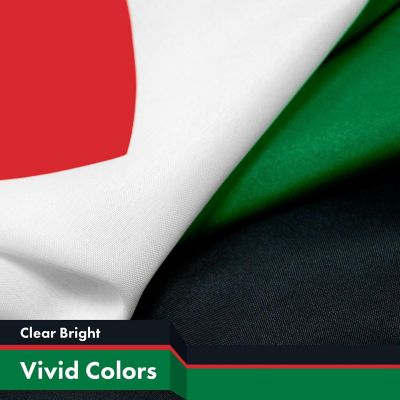 G128 - Palestine Palestinian Flag 3x5FT 2 Pack 150D Printed Polyester Image 2