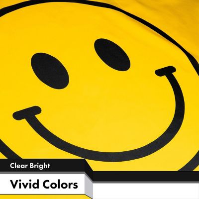 G128 - Smiley Face Flag 3x5FT 2 Pack Printed 150D Polyester Image 2