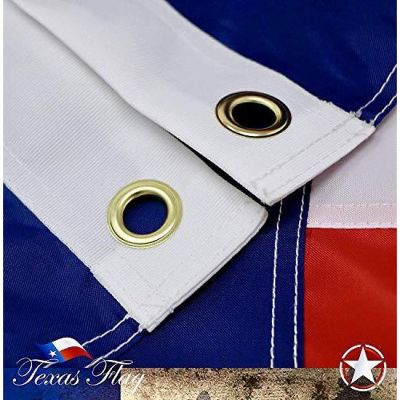 G128 - Texas State Flag 210D Embroidered Polyester 3x5 Ft Image 2