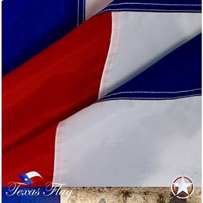 G128 - Texas State Flag 210D Embroidered Polyester 3x5 Ft Image 3