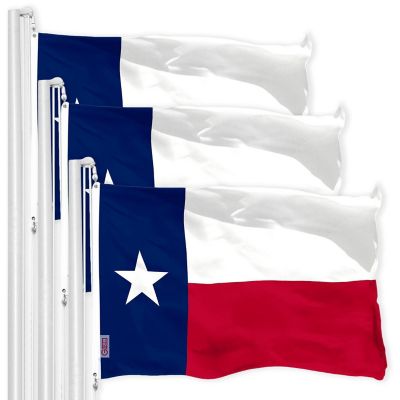 G128 - Texas TX State Flag 3x5FT 3 Pack 150D Printed Polyester Image 1