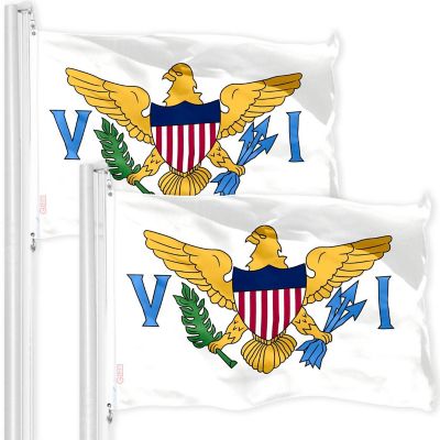 G128 - U.S. Virgin Islands Flag 3x5FT 2 Pack 150D Printed Polyester Image 1