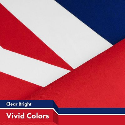 G128 - UK Great Britain Flag 3x5FT 3 Pack 150D Printed Polyester Image 2