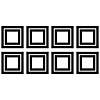 Gallery frames peel &amp; stick wall decals Image 1