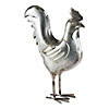 Galvanized Rooster Sculpture Image 1
