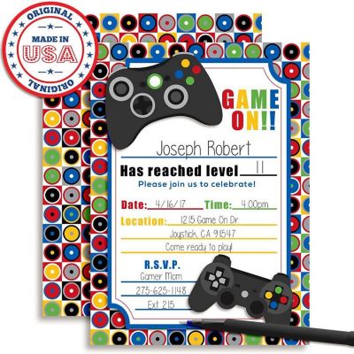 Game On Invitations 40pc. by AmandaCreation Image 1