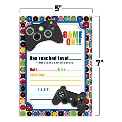 Game On Invitations 40pc. by AmandaCreation Image 2