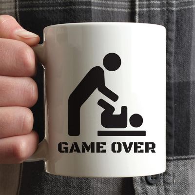 Game Over Dad Ceramic Mug Image 1