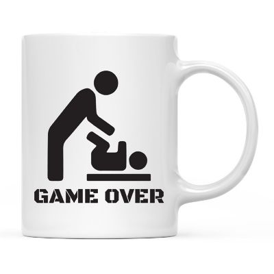 Game Over Dad Ceramic Mug Image 2