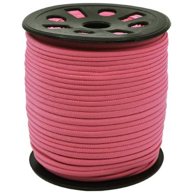 Ganel Pink Braided Elastic for Crafts One Sixth in x100 Yards by Galaxy Notions Image 1