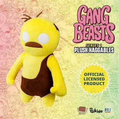 Gang Beasts Yellow Wrestler Plush Old Man 12" Video Game Doll Figure PMI International - Yellow Only Image 1