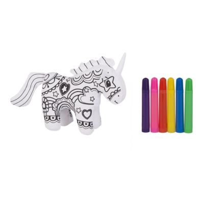 Ganz Unicorn Mini Coloring Kit 7 Piece Set with Markers 7 Inch Image 1