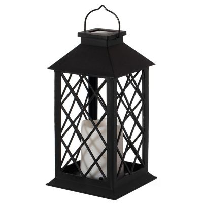 Gardenised Decorative Garden Patio Hanging LED Candle Lantern for Outdoors Table, Lawn and Deck Image 1