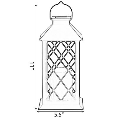 Gardenised Decorative Garden Patio Hanging LED Candle Lantern for Outdoors Table, Lawn and Deck Image 3
