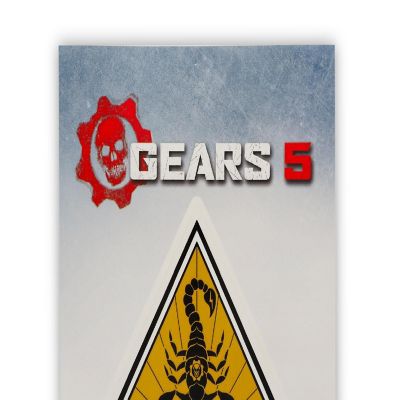 Gears of War 5 Team Scorpio Vinyl Decal  Gears 5 Collectible  5 x 7 Inches Image 2