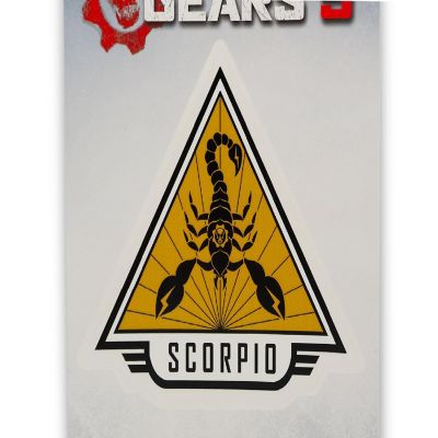 Gears of War 5 Team Scorpio Vinyl Decal  Gears 5 Collectible  5 x 7 Inches Image 3
