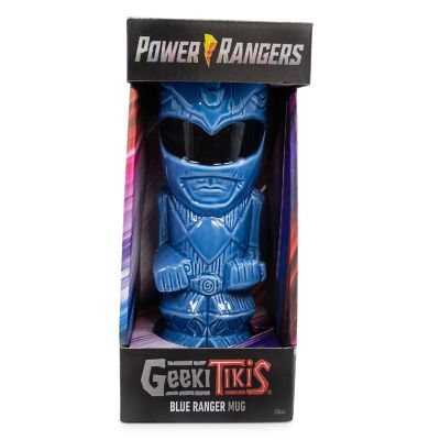 Geeki Tikis Power Rangers Blue Ranger Ceramic Mug  Holds 16 Ounces Image 1