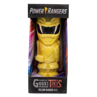 Geeki Tikis Power Rangers Yellow Ranger Ceramic Mug  Holds 15 Ounces Image 1