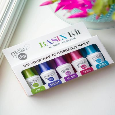 Gelish Dip Basix Kit, 6 Pack Dip Powder Nail Set Image 2