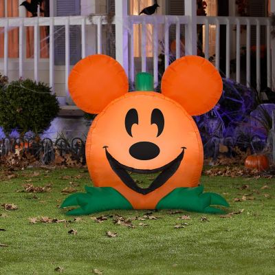 Gemmy Airblown Cutie Mickey Mouse Disney   3 ft Tall  orange Image 1