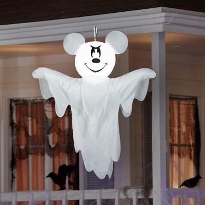 Gemmy Airblown Hanging Mickey as Ghost Disney  4 ft Tall  white Image 1