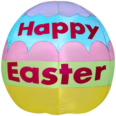 Gemmy Airblown Inflatable Easter Egg  2.5 ft Tall  pink Image 1