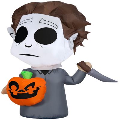 Gemmy Airblown Inflatable Michael Myers CarBuddy  3 ft Tall  White Image 1
