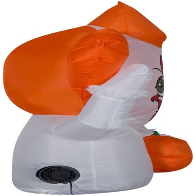 Gemmy Airblown Inflatable Pennywise CarBuddy  3 ft Tall  White Image 2
