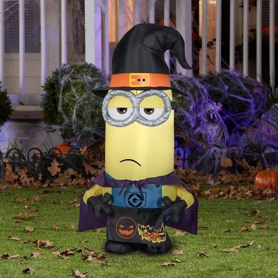 Gemmy Airblown Kevin as Witch Universal  3.5 ft Tall  Multicolored Image 1