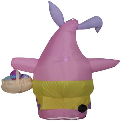 Gemmy Airblown Patrick in Easter Outfit   SM  4 ft Tall  Pink Image 2