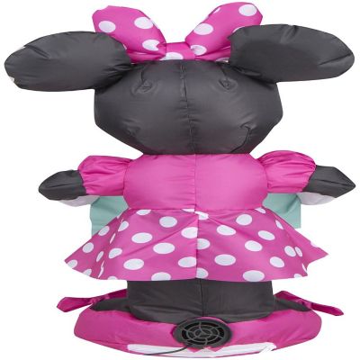 Gemmy Airdorable Airblown Minnie with Banner Disney  1.5 ft Tall  Pink Image 2