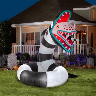 Gemmy Animated Airblown Sand Worm from Beetlejuice Giant WB  10 ft Tall  Multicolored Image 1