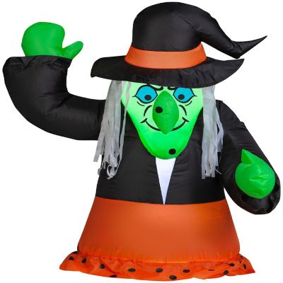 Gemmy Car Buddy Airblown Witch  3 ft Tall  Multicolored Image 1