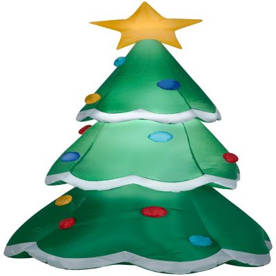 Gemmy Christmas Airblown Inflatable Inflatable Christmas Tree  7 ft Tall  green Image 1
