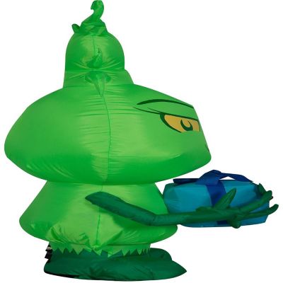 Gemmy Christmas Airblown Inflatable Inflatable Little Grinch  4 ft Tall  green Image 2