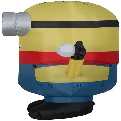 Gemmy Christmas Airblown Inflatable Inflatable Minion Phil with Snowball  4 ft Tall  yellow Image 2