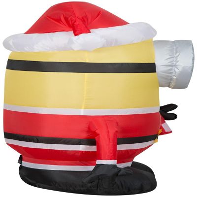 Gemmy Christmas Airblown Inflatable Inflatable Minion Stuart Licking Candy Cane  3.5 ft Tall  yellow Image 2
