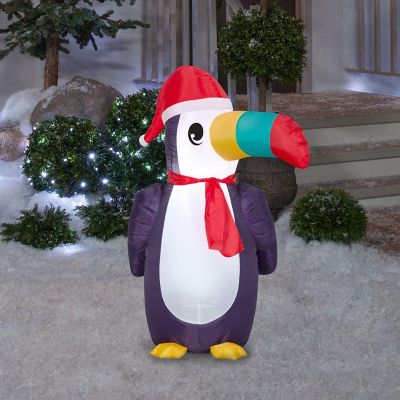 Gemmy Christmas Airblown Inflatable Toucan  3.5 ft Tall  Multicolored Image 1