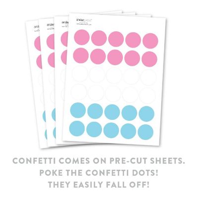 Gender Reveal Confetti, 180-Pack Image 1