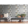 Geometric Triangle Peel &amp; Stick Wallpaper Image 1