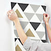 Geometric Triangle Peel &amp; Stick Wallpaper Image 2