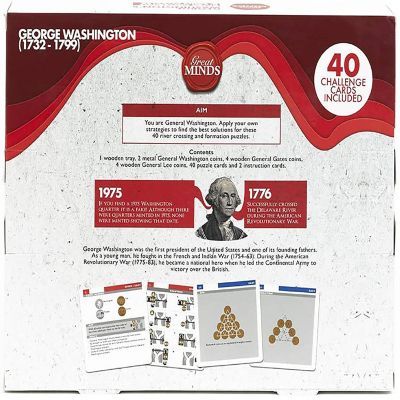 George Washington&amp;#8217;s Coin Challenges 3D Brain Teaser Puzzle Image 3