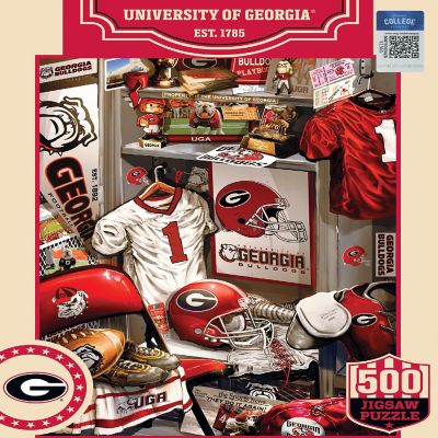 Georgia Bulldogs - Locker Room 500 Piece Jigsaw Puzzle Image 1