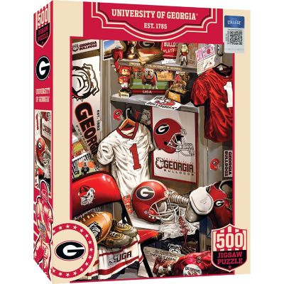 Georgia Bulldogs - Locker Room 500 Piece Jigsaw Puzzle Image 1