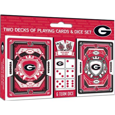 Georgia Bulldogs NCAA 2-Pack Playing cards & Dice set Image 1