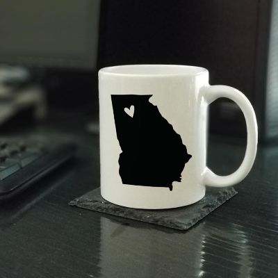 Georgia State Heart Ceramic Mug Image 1