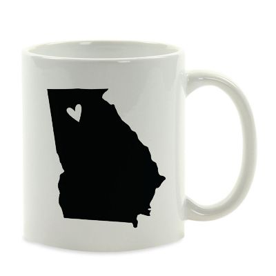 Georgia State Heart Ceramic Mug Image 2