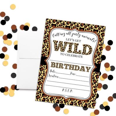 Get Wild Birthday Invitations 40pcs. by AmandaCreation Image 1