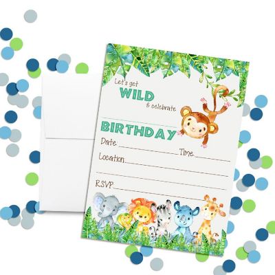 Get Wild Invitations 40pc. by AmandaCreation Image 1