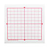 Geyer Instructional Graphing 3M Post-it Notes, XY Axis, 10 x 10 Square Grid, 4 Pads Per Pack, 2 Packs Image 1